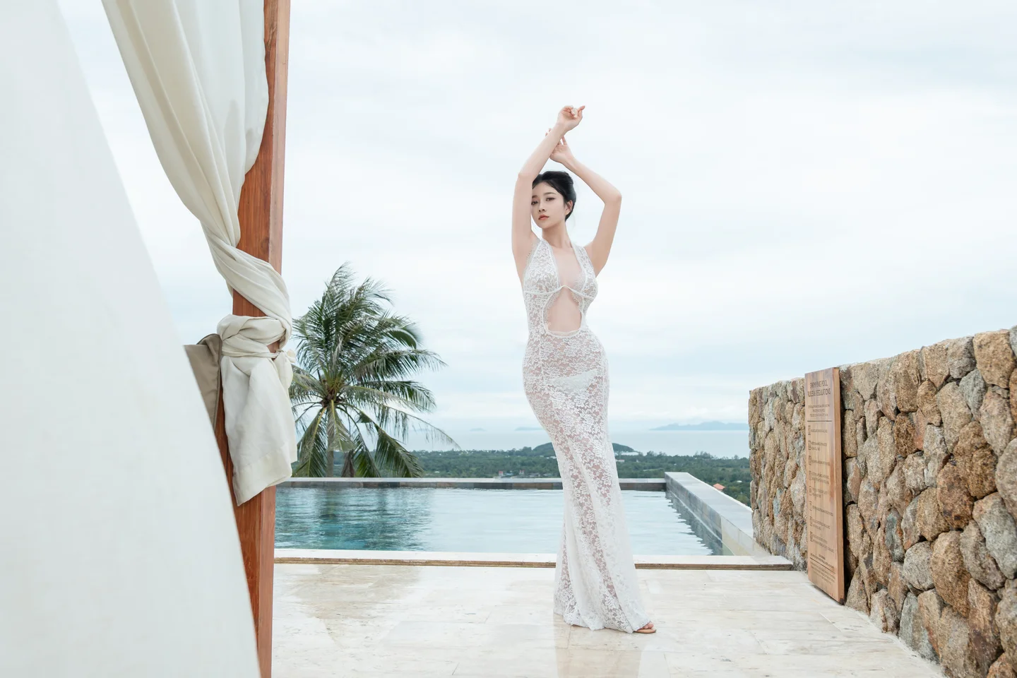 年年 - 白色连衣裙 [73P-314MB] tg@simisebaisi 【丝足阁】016.webp